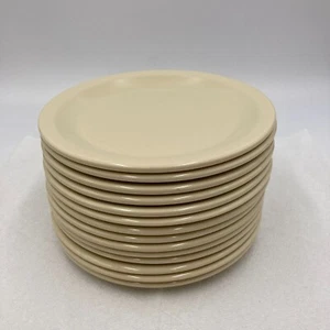 Lot of 14 Carlisle Dallas Ware Melamine Pie Plates 6" Tan Beige - Picture 1 of 6