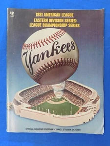 1981 New York Yankees vs Milwaukee Brewers Division Series Official Program - Picture 1 of 3