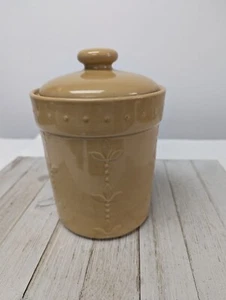 2007 Signature Sorrento Debby Segura Medium Gold Wheat Canister with Lid #1 - Picture 1 of 8
