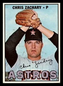 1967 Topps Chris Zachary #212 Houston Astros VG-EX - Picture 1 of 2