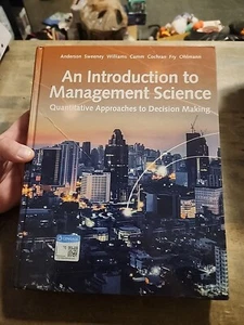 An Introduction to Management Science : Quantitative Approach by Dennis 15th Ed - Picture 1 of 11