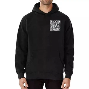 Lustiger Fu QR Code Hoodie, Fuck You QR Code Hoodie, QR Scan Code Witz Sweatshirts - Bild 1 von 26