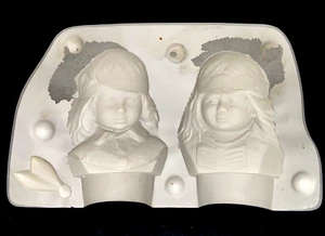 McCloud Mold 1157 Ceramic Slip Mold 2 Indian Children Busts 5.5 Inch - Picture 1 of 9