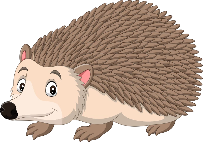 U24 Aufkleber Igel Autoaufkleber 14 x 10 cm Sticker Konturschnitt