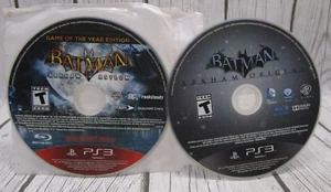 Batman Arkham City and Arkham Origins (PlayStation 3, PS3) Disc Only TESTED - Picture 1 of 4