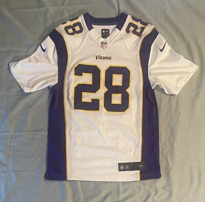 Camiseta deportiva Nike On Field Adrian Peterson #28 Minnesota Vikings NFL talla S para hombre Foto 1 de 4