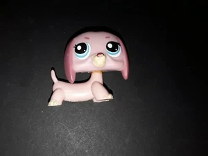 LITTLEST PETSHOP LPS chien teckel rose # 1306 - Imagen 1 de 1
