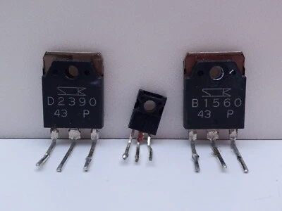 Original DENON D2390 B1560 transistors Pair +C3964 - Image 1 of 3