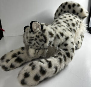 Folkmanis Large Snow Leopard Cat Full Body Puppet Plush Storytelling RARE ANIMAL