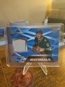 2022-23 Upper Deck Series 2 - Rookie Materials #RM-MB Matt Boldy (MEM, RC) Wild! - Picture 1 of 4