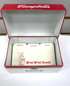 Vintage Campbell's Soup Recipe Tin with Index Card Dividers - Picture 1 of 7
