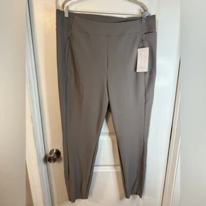 NWT Athleta Women’s Taupe Gray Stellar Tights Pants - Size 20 - Picture 1 of 10