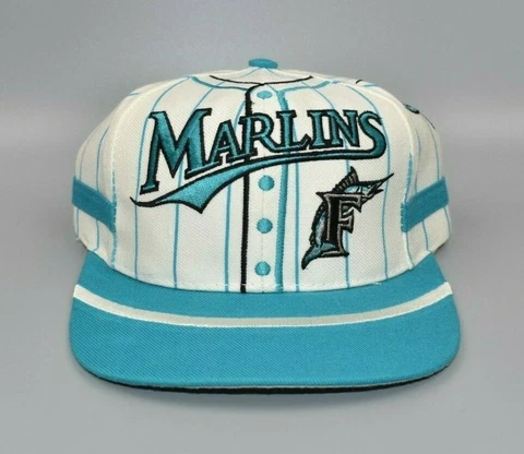 Florida Marlins Twins Enterprise Vintage 90's Jersey Style Snapback Cap Hat Cover