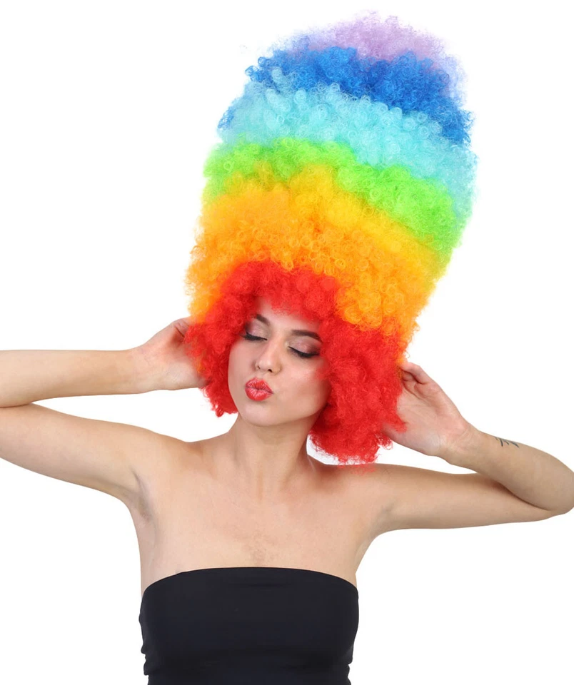 Peluca para mujer Jumbo Afro Arco Iris talla súper adulto HW-083 Foto 1 de 4