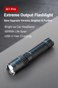 Klarus A1 Pro compact 1300 lumen USB-C rechargeable LED Torch Work Lights - Picture 1 of 19