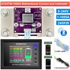 Battery Tester Dc 8 240V Voltage Current Rvs Meter Coulomb Capacity Indicator