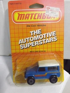 1987 Matchbox Blue Land Rover 90 MB 35 "The Automotive Superstars" - Picture 1 of 5