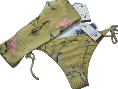 NUEVO CON ETIQUETAS CONJUNTO DE BIKINI BILLABONG DAMAS MAUI BABE UN HOMBRO LAZO LATERAL TALLA 12 Foto 1 de 4