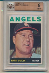 1964 Topps Hank Foiles (High Number Series) (#554) BVG8 BVG - Picture 1 of 2