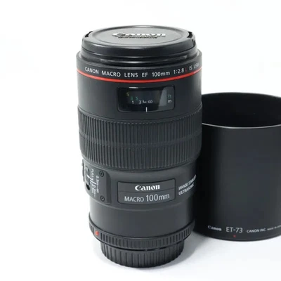 [Camera Lens]Canon EF100mm F2.8L Macro IS USM Used from Japan Good 4 - Image 1 of 4