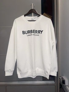 Burberry White Oversized Sweatshirt - Picture 1 of 7