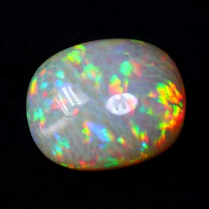 IGI Certified 100% Natural Opal 28.13Ct IF Rainbow Multi Colors Play Oval Cut - Picture 1 of 8