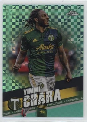 2022 Topps Chrome MLS Aqua X-Fractor /299 Yimmi Chara #164 - Image 1 of 2