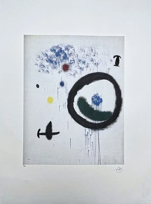 JOAN MIRÓ - Abstract Circle - signed, numbered edition 28/150,56x76cm - image 1 of 4