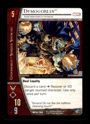 Demogoblin - Disembodied Demon MTU-192 Marvel Team Up VS System 2004 TCG CCG - Image 1 of 2