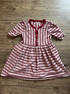 EUC  Matilda Jane Heart to Heart Bookworm Striped Knit Lap Dress Size 10 - Picture 1 of 2