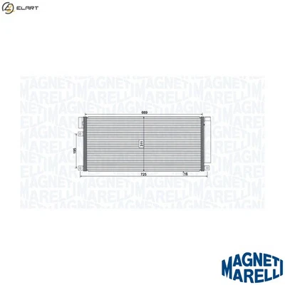CONDENSER AIR CONDITIONING 350203806000 FOR VAUXHALL MOKKA  CHEVROLET  OPEL - Image 1 of 4