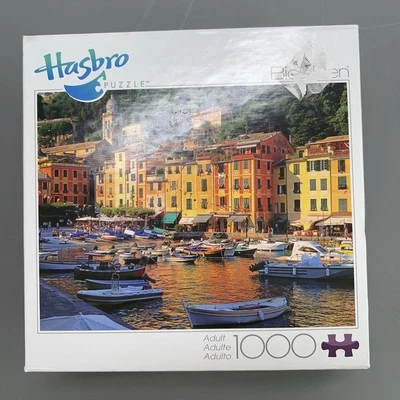 New Hasbro Big Ben Portofino, Italy 1000 PC Jigsaw Puzzle 2011 City Boats Exotic - Image 1 of 4
