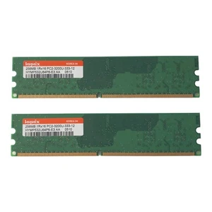HYNIX 2x 256 MB DDR RAM Memory PC2-3200U-333-12 1RX16 HYMP532U64P6-E3 AA 0510 - Picture 1 of 2