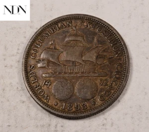 Medio dólar exposición colombiana 1893 - 90 % plata - #H807 - Imagen 1 de 3