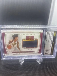 2019-20 Panini National Treasures Rookie Materials /25 Kevin Porter Jr CGC 8.5 - Picture 1 of 2
