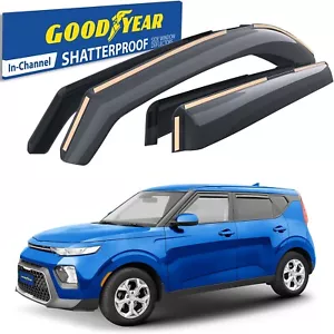 Sun Rain Visors Wind Rain Guards for 2020-2025 Kia Soul - Foto 1 di 7