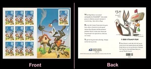 US 3391 Looney Tunes Road Runner Wile E Coyote 33c sheet 10 MNH 2000 - Picture 1 of 3