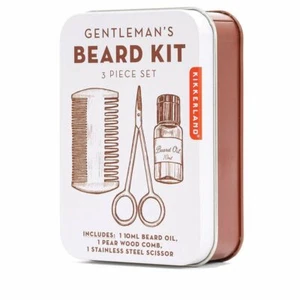 Kikkerland Gentelmen's Beard Kit - Inc. Scissors, Comb & Oil **FREE DELIVERY** - Picture 1 of 6