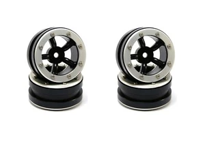 Beadlock Wheels PT-Safari Black/Silver 1.9 (4 pcs) - Picture 1 of 4