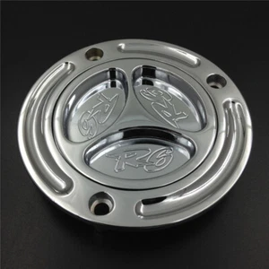 Tapas de combustible plateadas sin llave aptas para Yamaha YZF-R6 1999-2019 YZF-R6S 2006-2009 - Imagen 1 de 5