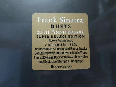 Frank Sinatra Duets 20th Anniversary Super Deluxe Box Set 2 Vinyl LPS 2CDS 1DVD  Foto 1 de 4