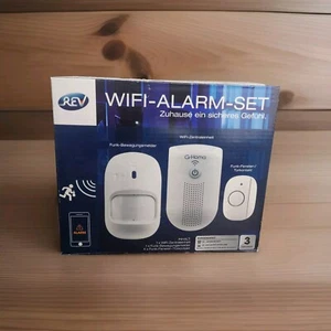 REV WiFi Alarm Set ,Sicherheitssystem mit Bewegungssensor und Fenster/Türkontakt - Bild 1 von 11