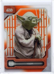 2024 Topps Star Wars High Tek Yoda Orange Refractor 23/25 #99 A New Hope - Picture 1 of 2