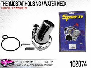 SPECO WATER NECK CHROME FOR FORD 289 302 351 WINDSOR V8 WITH O-RING SEAL - Picture 1 of 2