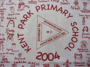 Kent Park Primary School Tea Towel 2004. Ferntree Gully. Melbourne. Australia. - Picture 1 of 20