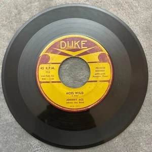 Johnny Ace ‎– The Clock / Aces Wild 45 RPM Record - Picture 1 of 7