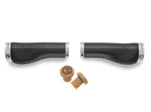 Selle Italia Epica Ledergriffe 140mm Echtleder ergonomisch schwarz NEU Griffe - Bild 1 von 2