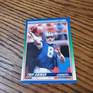 1990 PUNTEGGIO #21 TROY AIKMAN COWBOYS HOF PACK NUOVO DI ZECCA - Foto 1 di 2