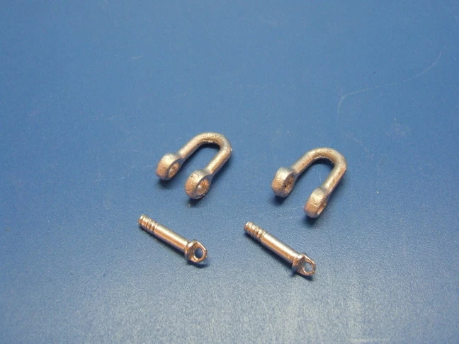 IMPERIAL-MODELLBAU Set di ganci tedeschi, seconda guerra mondiale, accessori per carri armati RC, scala 1:16