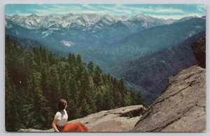 Sequoia Nationalpark Kalifornien, Great Western Divide, Vintage Postkarte - Bild 1 von 2